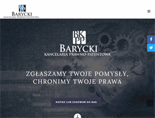 Tablet Screenshot of barycki.com